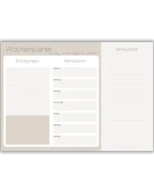 Wochenplaner A4