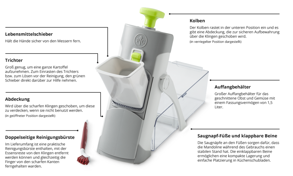 Gemüsefix Mandoline, Produktdetails