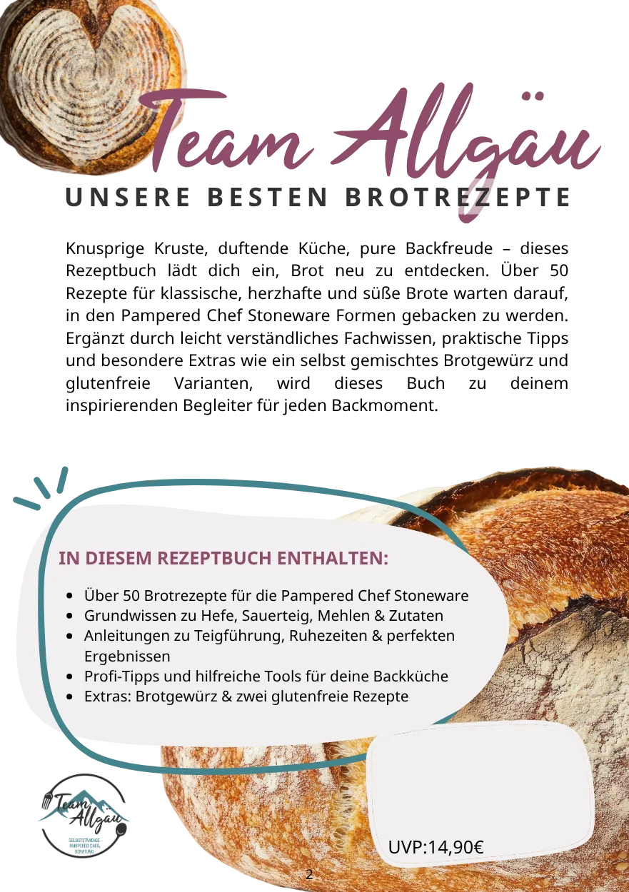 Cover hinten Brotback Buch Pampered Chef